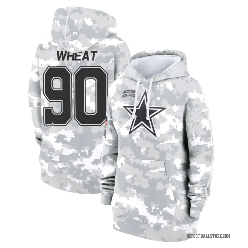Tyrus Wheat Women's Camo Dallas Cowboys Arctic 2024 Salute to Service Club Fleece Pullover Hoodie